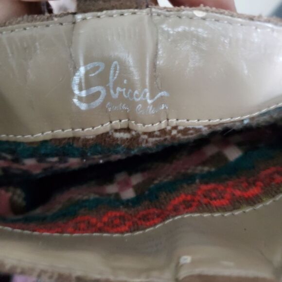 Sbicca Vintage Women's Booties Size 7.5 Tan Suede Fringe Western Ankle Boots - Picture 7 of 10